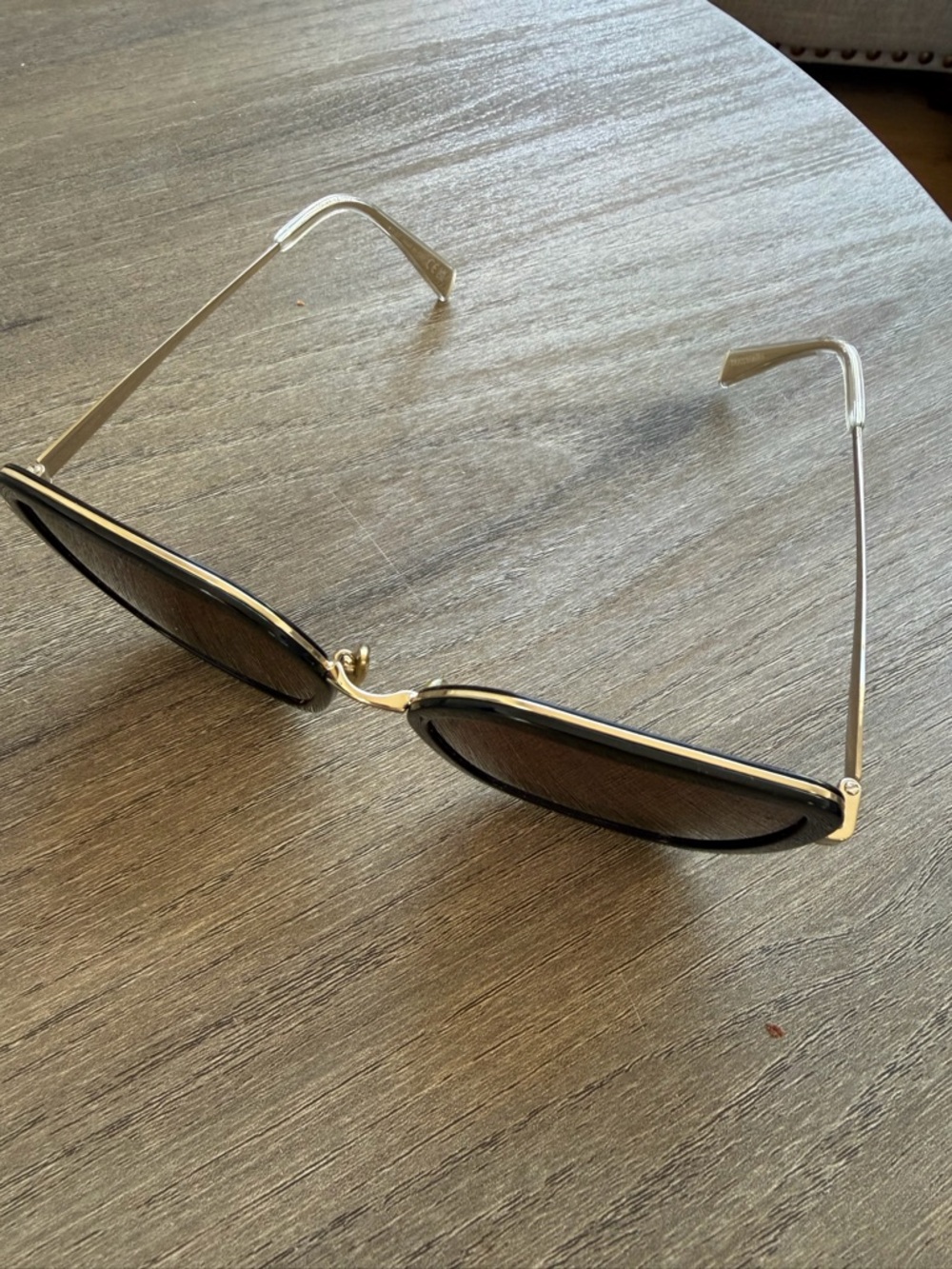 Celine Black & Gold Women's Sunglasses with Brown Lenses - Picture 4 of 5